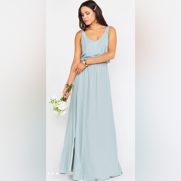 Show Me Your MuMu Dresses & Skirts - SHOW Me Your Mumu Kendall Silver Sage Maxi Dress Size L